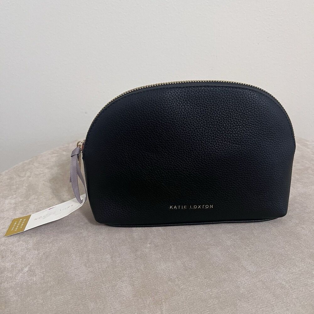 Katie Loxton Secret Message Makeup Bag in black NWT